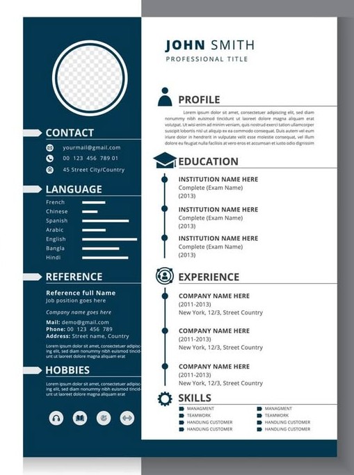 Modern Visual CV Design 1