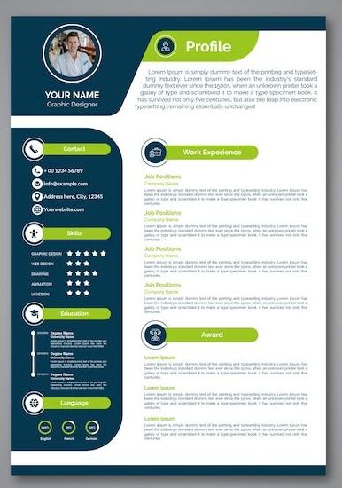 Modern Visual CV Design 2